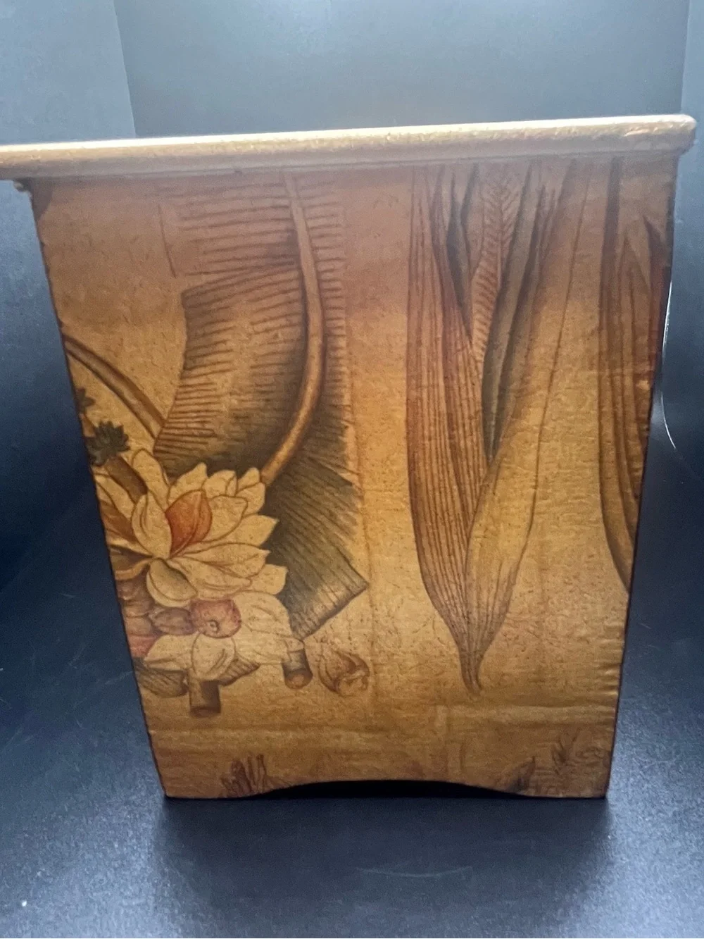 Mikasa Floral 6 Drawer Jewelry Box Wooden Tabletop Storage Chest Cottage Decor